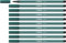 STABILO - Premium-Filzstift - Pen 68-10er Pack - blaugrün