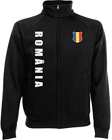 AkyTEX Rumänien Romania EM-2020 Sweatjacke Wunschname Wunschnummer