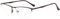 Eyekepper Qualität Halbrand Metall Lesebrille Federscharnier Lesehilfe in Schwarz+1.25