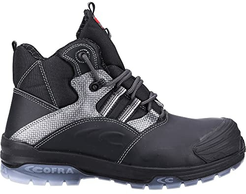 Cofra 20630-000.W45 Modigliani Black S3 CI SRC Sicherheitsschuh - Wasserabweisend - Kälteschutz (CI) - DGUV 112-191 zertifiziert - Metallfrei - Zehenschutz - Größe: 45