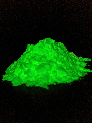 Profi Premium Leuchtpulver Sehr hell im Dunkeln nachleuchtendes Farbpulver. Selbstleuchtendes UV Glühpulver, Nachleuchtpigmente, Glow in the Dark (Grün,Blau,Gelb,Lila,,Grün-Blau, (Grün, 100 Gramm)