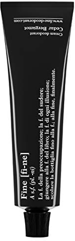 FINE Deo Cedar Bergamont, natürliches Creme - Deodorant ohne Aluminium und Alkohol, vegan, organisch, für Männer und Frauen (40gr Tube)