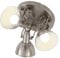 BRILONER - Deckenleuchte, Deckenlampe 3 dreh-und schwenkbaren Spots im Retro/Vintage Design, D: 21 cm, Metall, E14, Satin-weiß, 21 x 15.6 cm