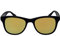 amoloma Sonnenbrille mit matt Gold verspiegelten Sonnenbrillengläser und schwarz mattem Acetate Rahmen für Herren und Damen
