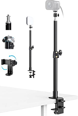 Webcam-Ständer, Webcam-Tischhalterung mit Tischklemme, kompatibel mit Logitech StreamCam C920s Brio C922x C930e C925e C615 C920