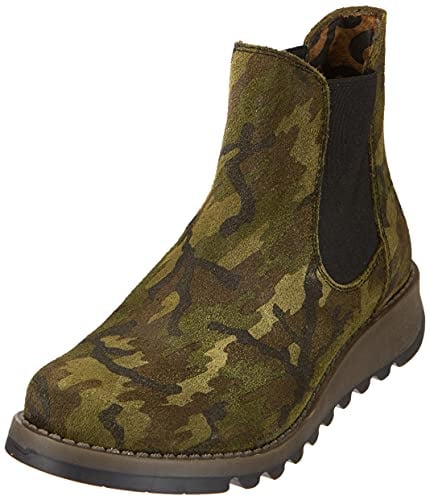 Fly London Women's Salv Chelsea Boots, Military Green, 4 UK