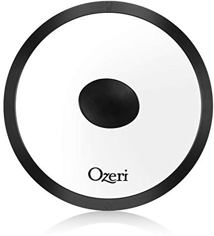 Ozeri GL3-20 Earth Fry Pan Lid, in Tempered Glass GL3 Silicone, Black