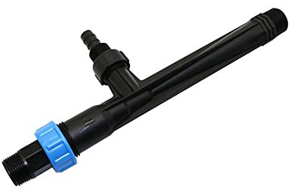 Spray Water Connection Agricultural Venturi Fertilizer Mixer Injector, with 3/4 External Thread Greenhouse Fertilizer Emitter, Ozone Injector, 1