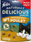FELIX | NATURALLY DELICIOUS | Friandises pour Chat | Elaborées avec des ingrédients de haute qualité, avec une touche d'herbe à chat | Riche en Poulet | Sachet | Lot de 6 x 180g