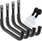 Ganchos para kayak de almacenamiento de garaje, 39 cm, soporte de pared para tabla de surf, paquete de 4 perchas de canoa resistentes, cada gancho carga máxima de 45 kg (39 cm)
