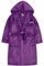 Kids Essentials Personalised Girls Fleece Dressing Gown Bathrobe Younger Teens (Purple, 2-3 Years)