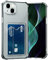 AKABEILA Case for iPhone 13 Clear Slim Phone Case Soft TPU Wallet Case Bag Cover with Card Slot Holder Shockproof 6.1