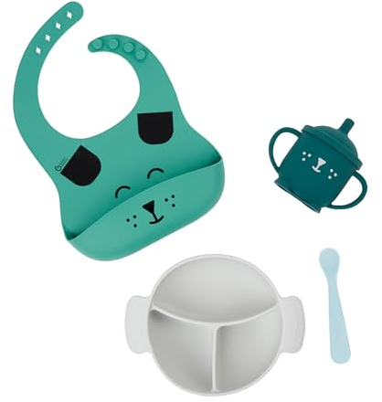 Babymoov 4-teiliges Babymahlzeiten-Set, 15-24 Monate, LEARN'ISY Fuchs