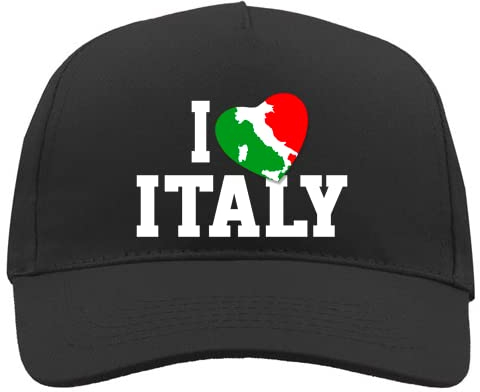 Generico Gorra Italia para hombre y mujer Gadget Regalo Amantes Italia - I Love Italy, I love Italy, Talla única