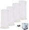 GEDEGOOK 4PCS Filtro IBC in Nylon per serbatoio dell'acqua Pioggia IBC 1000L,Filtro Serbatoio acqua Pioggia Filtro di Ricambio IBC,Raccordo Coperchio Serbatoio IBC (163 mm)