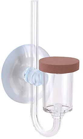 CO2-Zerstäuber, Diffusor, Refiner, Acryl, Aquarium, Kohlendioxid, Transparent, Blasenzähler, Refiner, Aquarium, Wasserpflanzen(L)