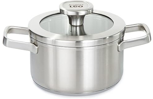 Berghoff - Cocotte avec Couvercle Graphite en Acier Inoxydable recyclé 16cm