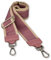 BRISE Taschengurt für Damen & Herren, 5cm Breiter Schultergurt, Verstellbarer 80-130 cm Taschenriemen aus Polyesterstoff und Leder, Stylischer Riemen mit 360 Drehbarer Kopf (Antic - Altrosa)