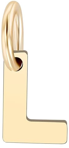 Akzent Golden Initials Unisex-Kettenanhänger Buchstabe 375er 9 Karat Gold 5510073 (L)