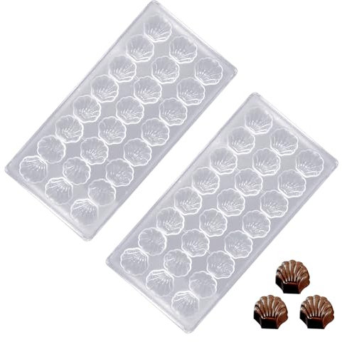 YXHZVON 2 PCS Moule à Chocolat à 21 Trous, Transparent, Moule à Bonbons, DIY pour Faire des Bonbons, du Chocolat, des Collations