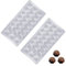 YXHZVON 2 PCS Moule à Chocolat à 21 Trous, Transparent, Moule à Bonbons, DIY pour Faire des Bonbons, du Chocolat, des Collations
