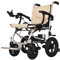 Fauteuil roulant motorisé pliable et léger pour le voyage Fauteuil électrique pour personnes âgées Scooter électrique flexible Fauteuil roulant durable,Beige