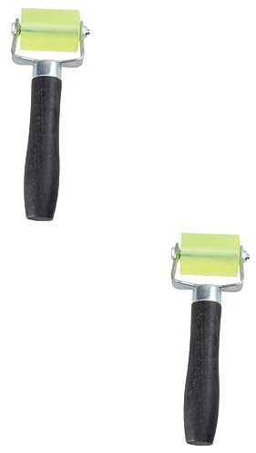 DOITOOL 2 Pièces Rouleau De Couture En Pu Rouleau De Couture En Caoutchouc Rouleau De Pression Détachable Application De Papier Peint Outil De Lissage Rouleau De Papier Peint En