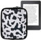 kwmobile Tasche für eReader - Neopren Hülle Schutzhülle Kuhmuster Schwarz Weiß - Innenmaße