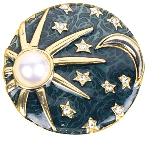 PACKOVE Broche Tendance Voie Lactée Motif Soleil Lune Pour Accessoire De Robe