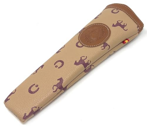 Space Home - Fan Holder with Zipper - Leather Fan Case - Fan Protector Case - Protective Bag, design 1, Estándar, Fan Case