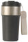 Longiang Thermobecher 500ml, Auslaufsicher Edelstahl Kaffeebecher to go mit 2-in-1-Deckel und Strohhalm, Doppelwandige Kaffee to go Becher für Heiße und Kalte Getränke (Grau)
