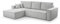 FurniShop24 Ecksofa mit Schlaffunktion und Bettkasten - Eckcouch L-förmige zum Wohnzimmer, Klappsofa - Schlafcouch Minimalistisches Design, Schlafsofa Mango L: Hellgrau, Ecksofa Links
