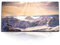 Paul Sinus Wandbild „Majestätische Bergwelt im Sonnenlicht“ 120x60cm auf Leinwand – Natur, Alpen, Berglandschaft, Winter, Wanddekoration