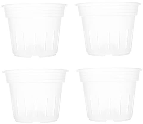 Yardwe Vasi Traspiranti Per Orchidee Confezione Da 4 Per Piccole Piante Di Orchidee E Violette Africane