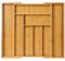 NEWFUN Rangement Couvert Tiroir, Range Couverts pour Tiroir, Range-couverts Réglable, 6-8 Compartiments pour les Couverts, Convient pour la Cuisine, la Buanderie, le Bureau