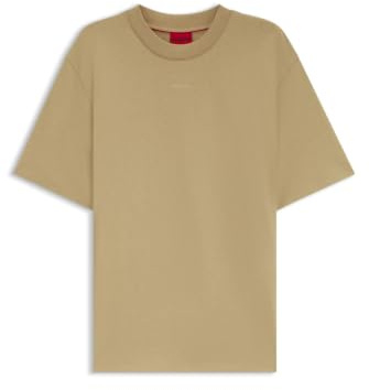 HUGO Herren Dapolino Relaxed-Fit T-Shirt aus Baumwoll-Jersey mit Logo-Print