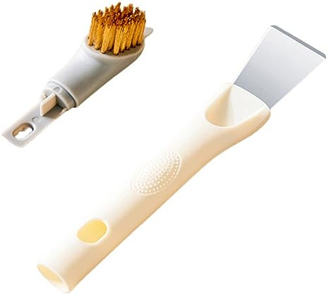PACKOVE Gas Stove Cleaner Brush for Kitchen Multi Purpose Cooktop and Bathroom Scrub Brush for Cleaning Pots Dishes and Sinks Efficient Home Cleaning