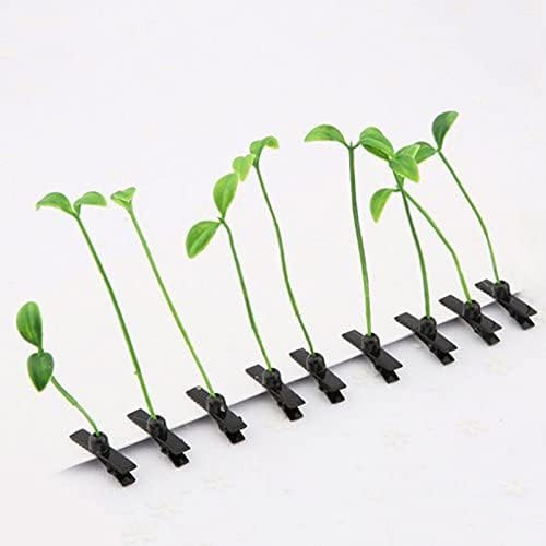 Funny Grass Hair Clips, 9 Pcs Bean Sprout Hairpins, Green Leaf Plant Antenna Hair Pins Hair Accessories for Women Girls Kids