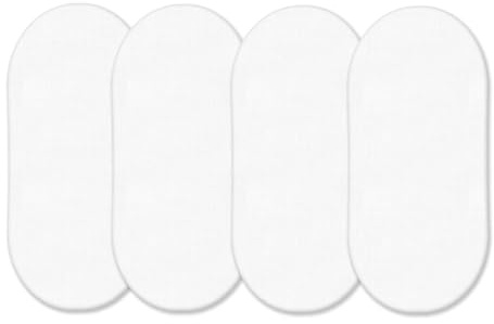 4 x Moses Basket Fitted Sheets (75 x 35 cm) | Ultra Soft, Oeko-Tex Standard 100 Certified | Antiallergic & Breathable Moses Basket Sheets (White, 75 x 35 cm)