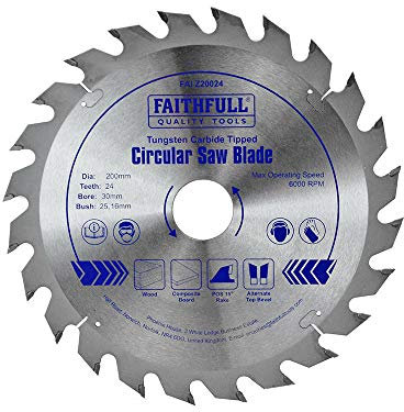 Faithfull TCT Circ Saw Blade 250 X 30 X 24T