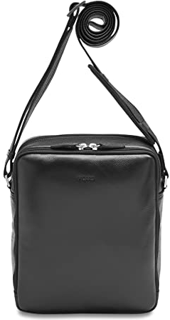 Schultertasche aus Leder von Picard, Serie Milano, schwarz 6037