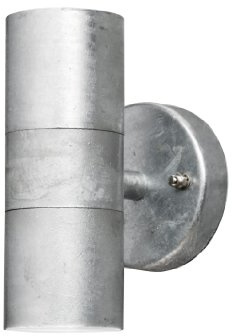 Gnosjö Konstsmide Außenleuchte, Modena Wandleuchte, galvanisiert grau, 6 x 9 x 17 cm, 3 ml, 7571-320