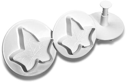 Veined Ivy Leaf Fondant Plunger Cutter Set Sugar Craft Cake Decorating Baking by Loypack