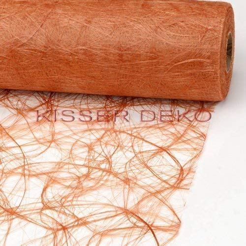 SIZOWEB Tischläufer 30cm breit x 25m lang - Terra Cotta