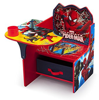 Delta Children Chair Desk With Storage Bin - Greenguard Gold Certified, Spider-Man