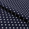 Stoff Meterware Punkte 7 mm Baumwolle - 1 Meter, Schadstoffgeprüft, Gepunktet, Tupfen, Dots, Baumwollstoff, Kinderstoff, Dekostoff, Karneval, Fasching, Kostüme (Weiß auf Marine)