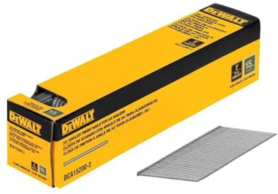 Dewalt 15 Gauge 2 inches Da Style Angled Finish Nails 2,500 Quantity