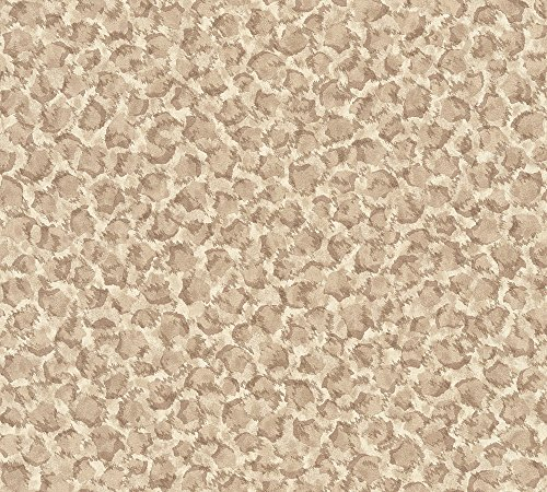 A.S. Création VERSACE WALLPAPER Vliestapete Vasmara Luxustapete mit Leopardenmuster 10,05 m x 0,70 m beige braun metallic Made in Germany 349021 34902-1