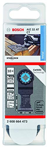 Bosch Professional 10 Stück Tauchsägeblatt AIZ 32 MetalMax (für gehärtetes Metall, Starlock, 40 x 32 mm, Zubehör Multifunktionswerkzeug)
