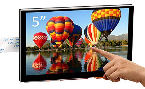 OSOYOO 5 Inch DSI Touch Sceen LCD Display 800x480 for Raspberry Pi 4 B 3A+ 3B+ 2: Capacitive Finger Touchscreen, Plug and Play Monitor Compatible with Raspbain Ubuntu Kali RetroPie Windows 10 IOT